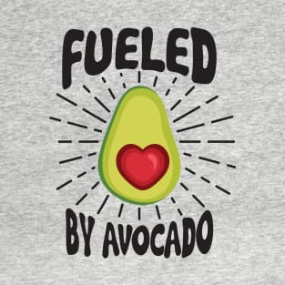 Fueled By Avocado Vegan Lifestyle Plant Based Diet T-Shirt